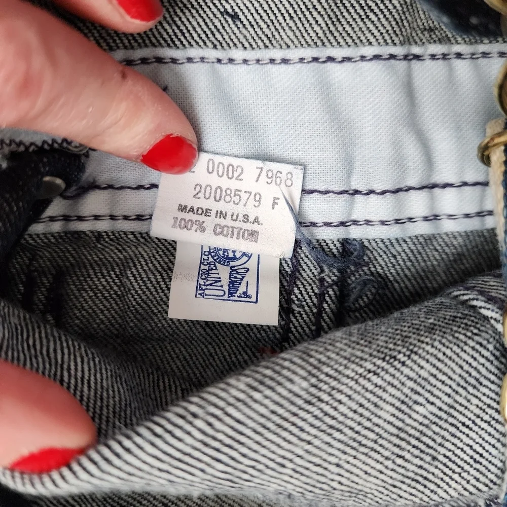 OSHKOSH B'GOSH x VINTAGE Vestback made‎ in USA denim overalls Union Made 12M